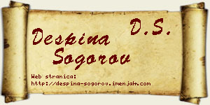 Despina Šogorov vizit kartica
